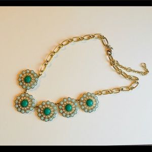 J Crew layered circles statement necklace
